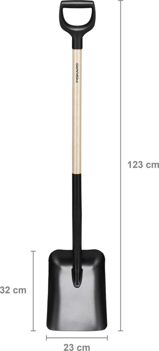 Fiskars Solid Spade, stål/trä, 122,8 cm.