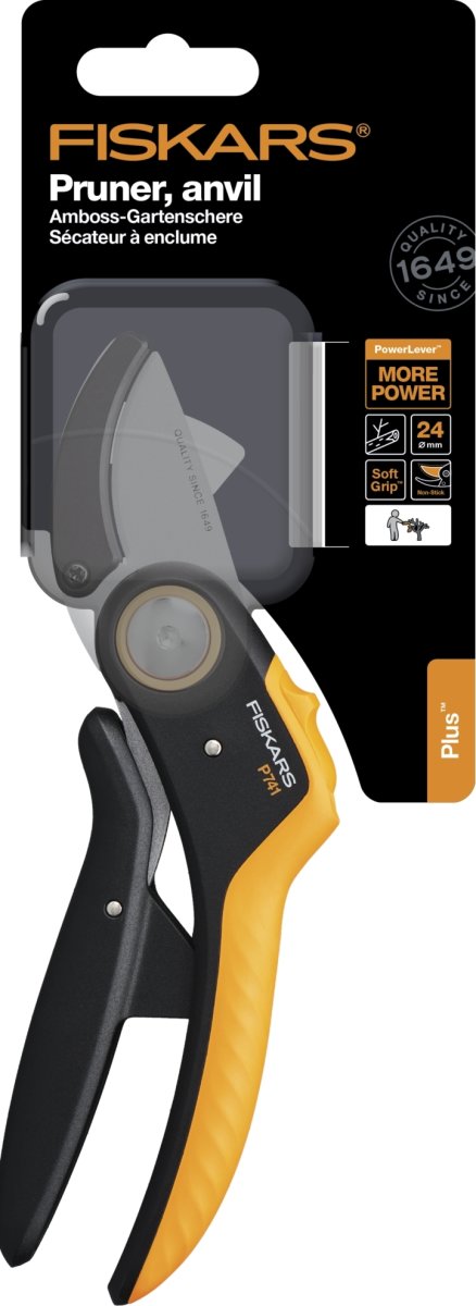 Fiskars Plus PowerLever Beskärningssax, ms, P741