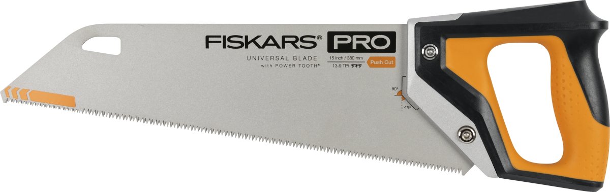 Fiskars Pro PowerTooth handsåg, 38 cm, 9 tpi