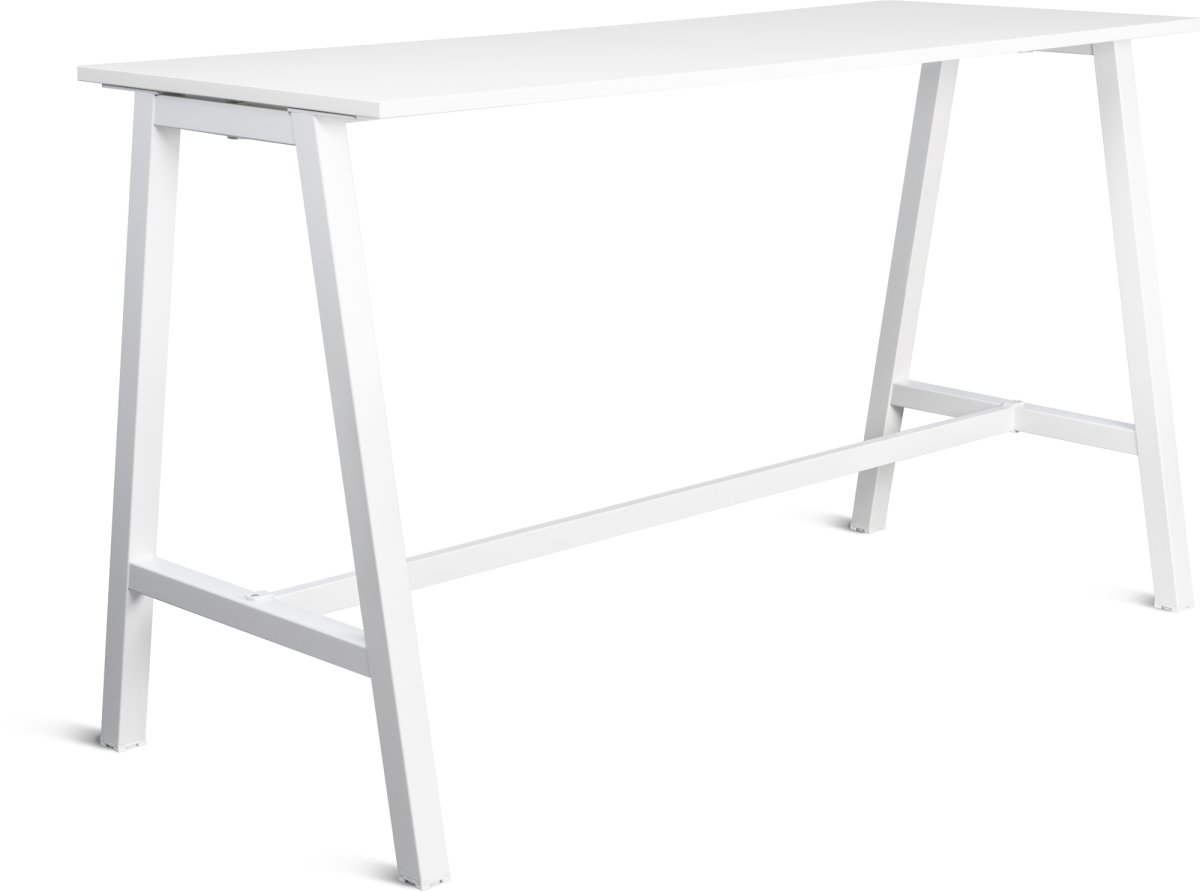 Talk Högbord, vit ram/vit laminat, 180x70 cm