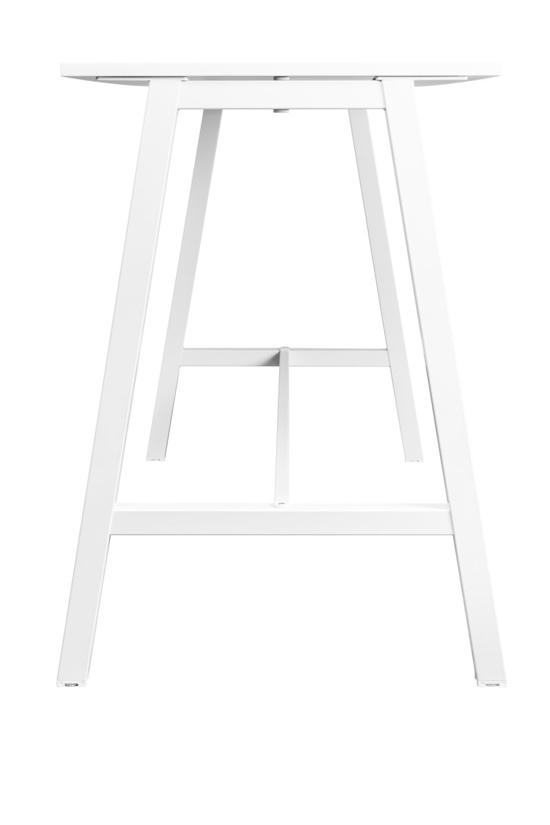 Talk Högbord, vit ram/vit laminat, 180x70 cm
