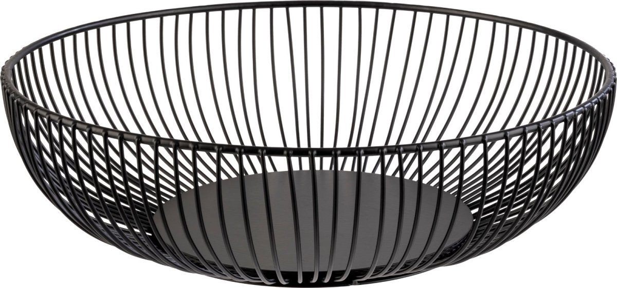 Westmark Brödkorg large, svart stål, Ø28 cm.