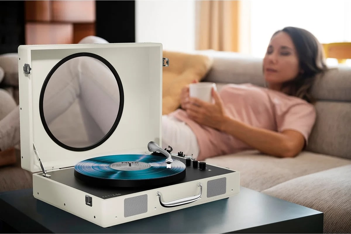 Mixx Vinylskivspelare Revival 65 Stereo, cream