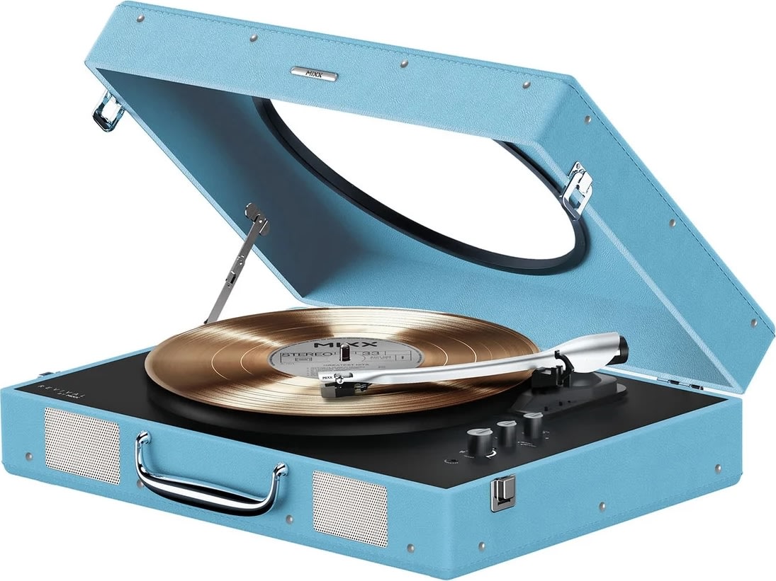 MIXX Revival 65 Stereo vinylskivspelare, blå