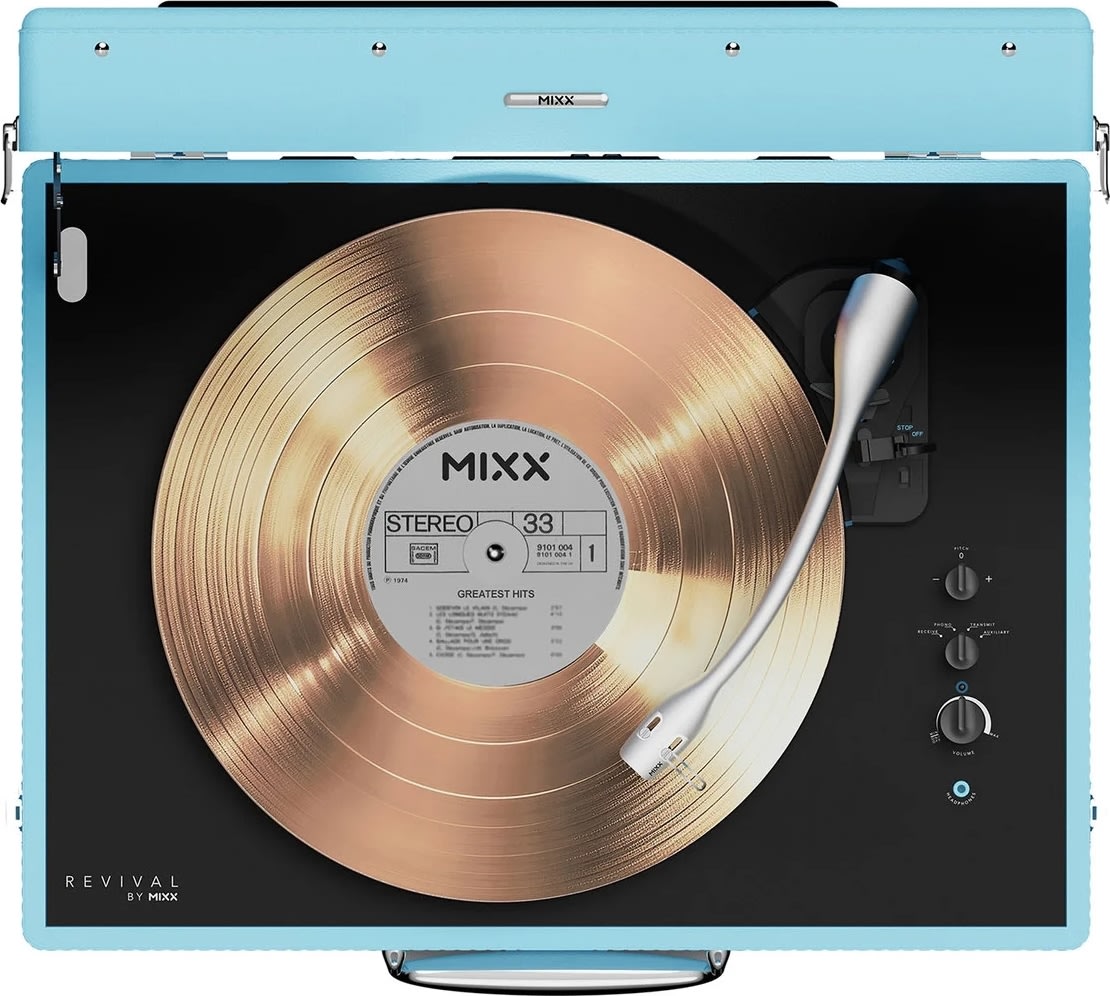 MIXX Revival 65 Stereo vinylskivspelare, blå