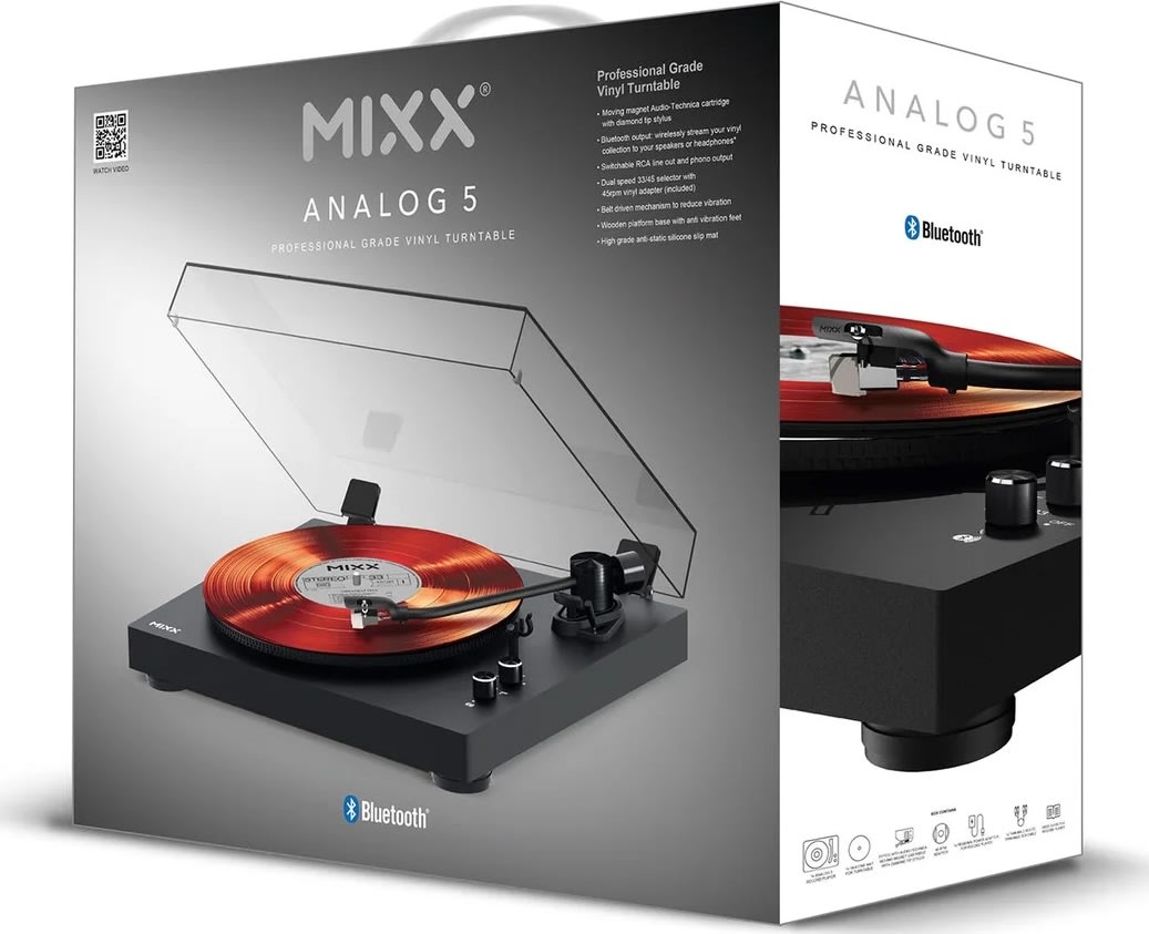MIXX Vinylskivspelare Analogue 5 Stereo, svart