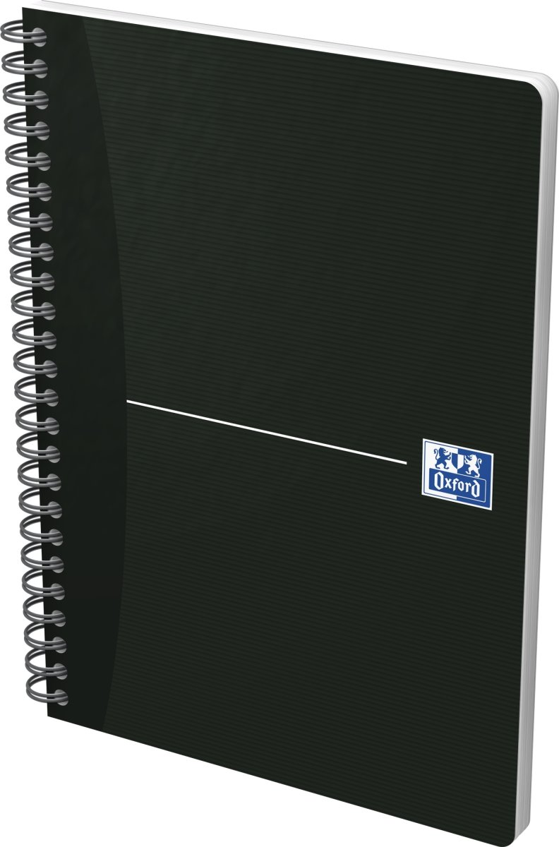 Oxford Smart Black Spiralblock A5, linjerat