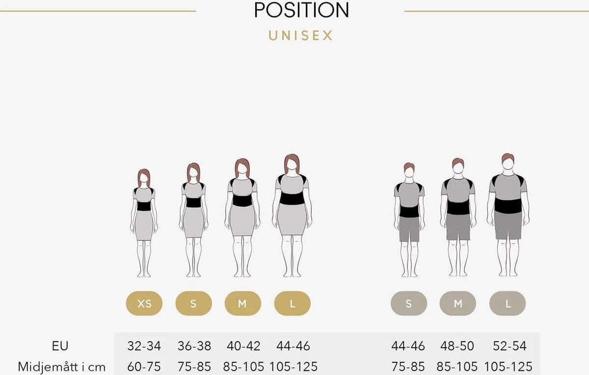 Swedish Posture Hållningskorrigerande väst, M