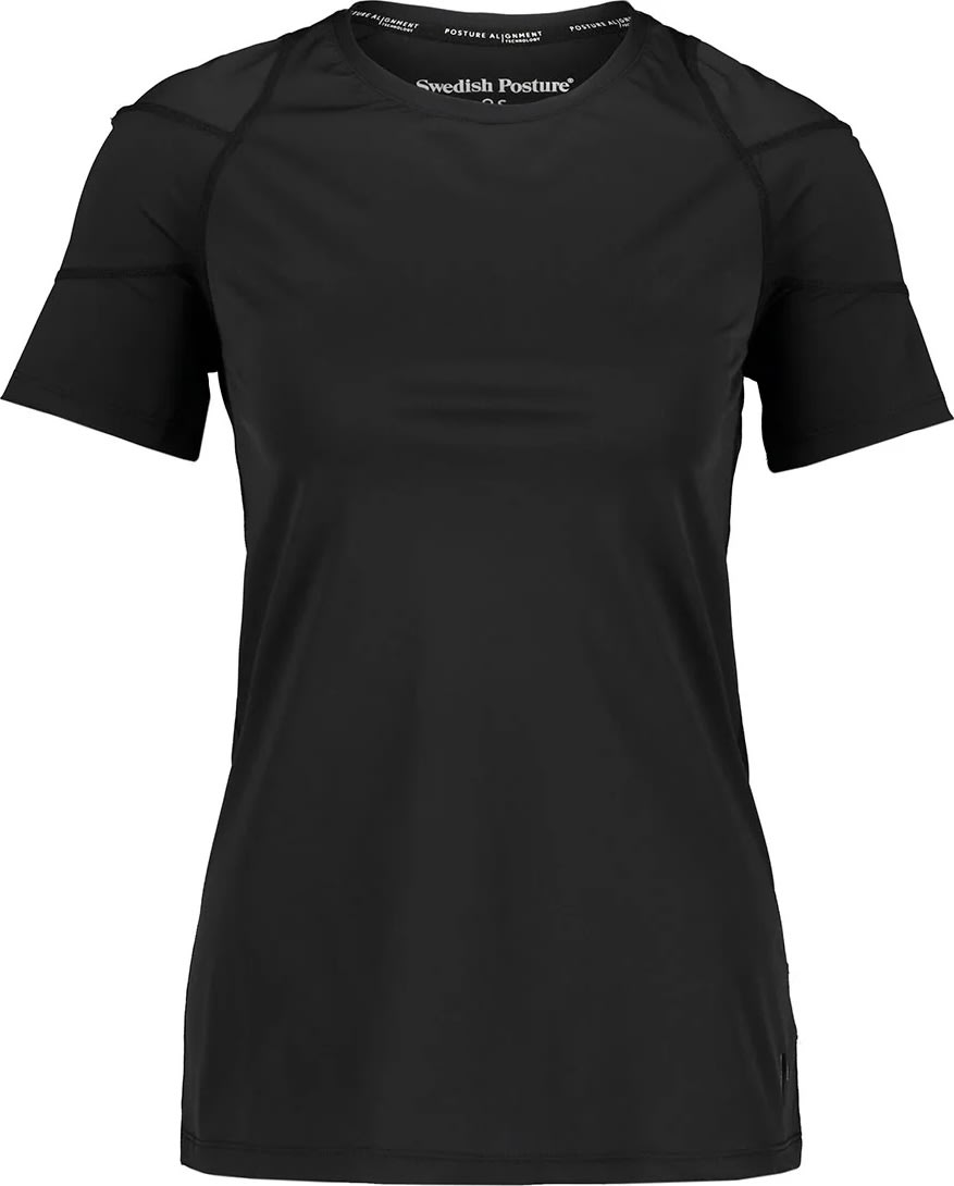 Swedish Posture T-shirt Dam Posture, svart, XS