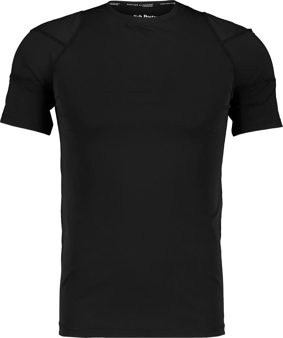 Swedish Posture T-shirt Posture för män, svart, L