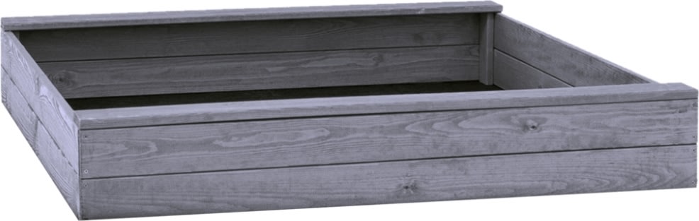 NORDIC PLAY Sandlåda, 120 x 120 cm, grå