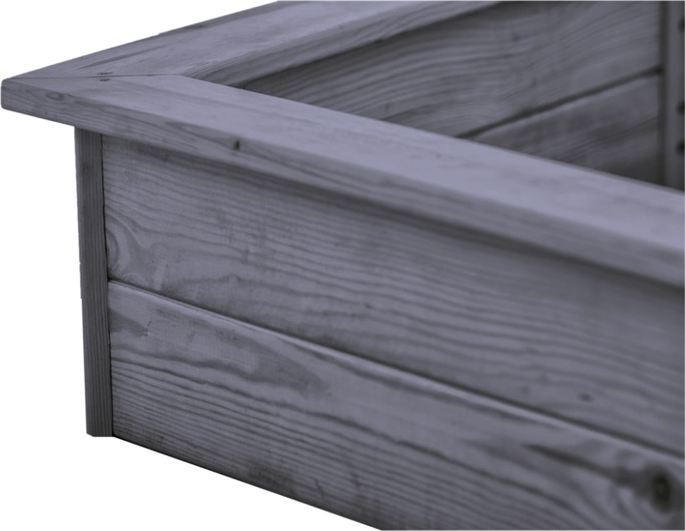 NORDIC PLAY Sandlåda, 6-kantig, grå