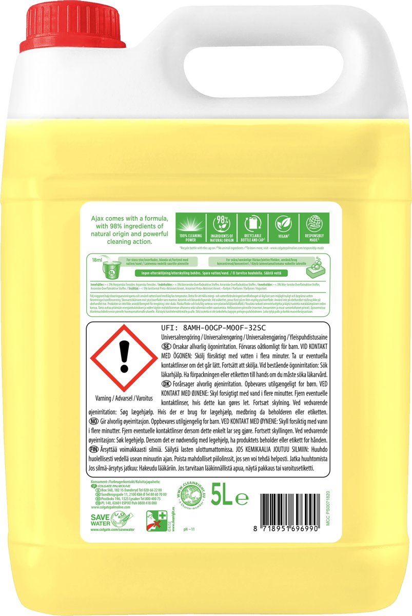 Ajax Citron Universalrengöring, 5 L