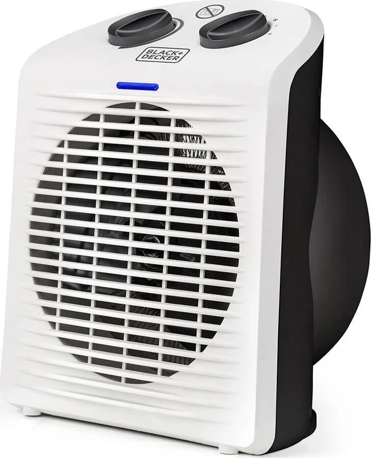 BLACK+DECKER 2000W värmefläkt, vit
