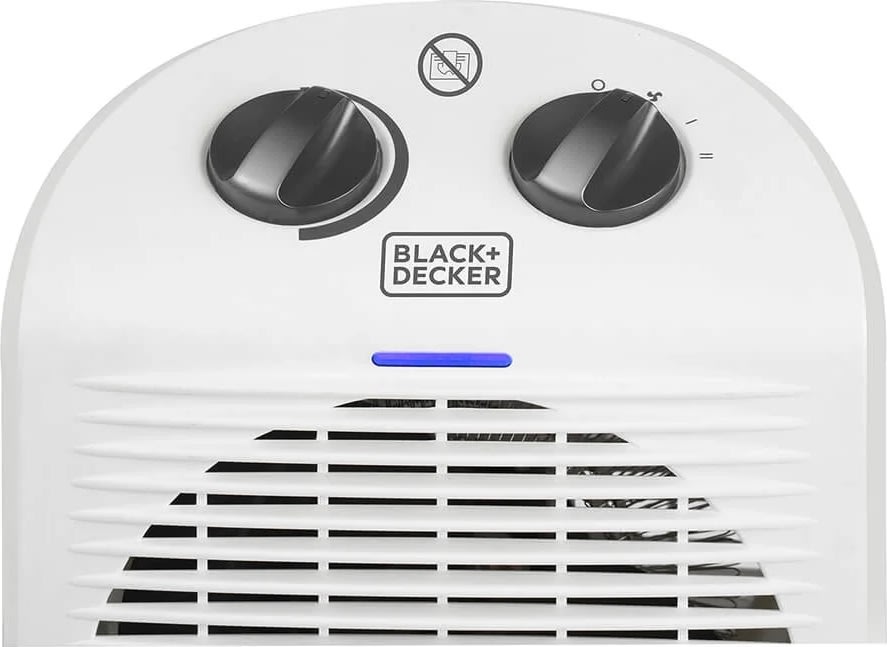 BLACK+DECKER 2000W värmefläkt, vit