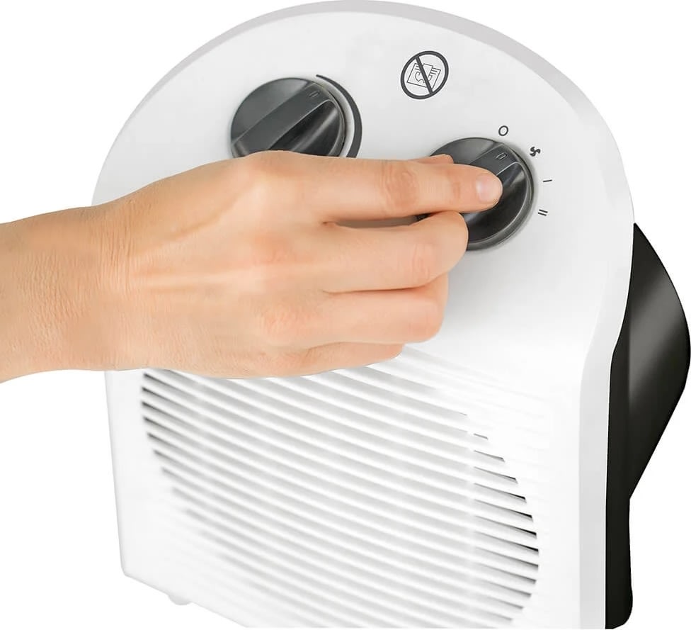 BLACK+DECKER 2000W värmefläkt, vit