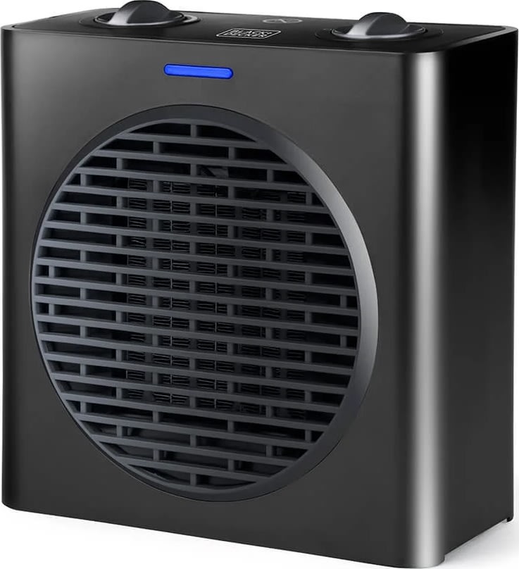 BLACK+DECKER Keramisk värmefläkt 1500W, svart