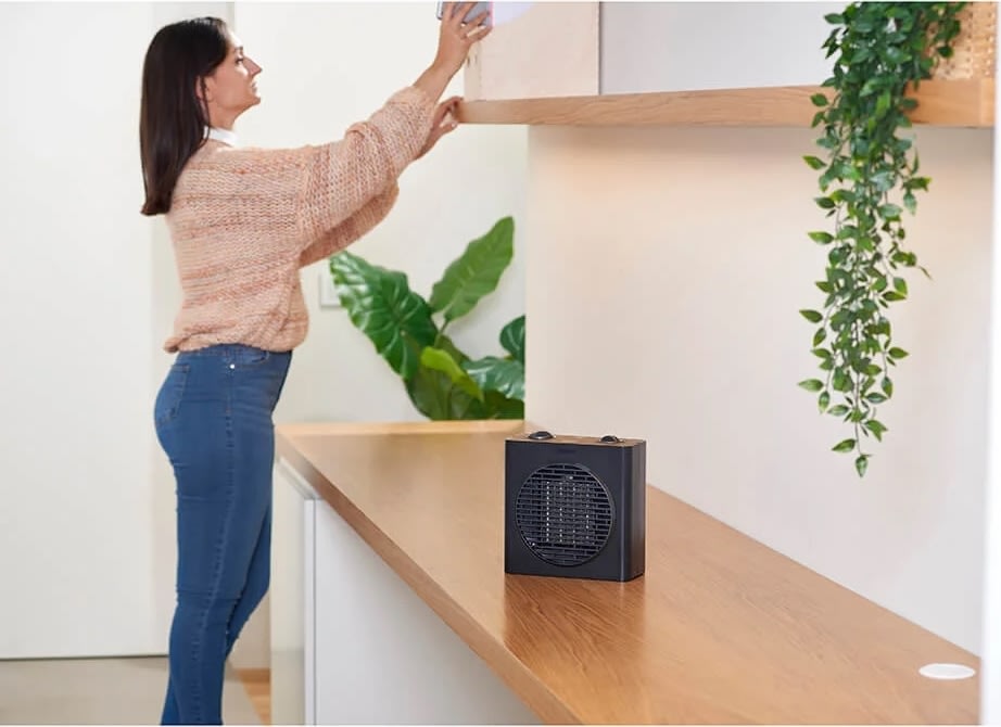 BLACK+DECKER Keramisk värmefläkt 1500W, svart