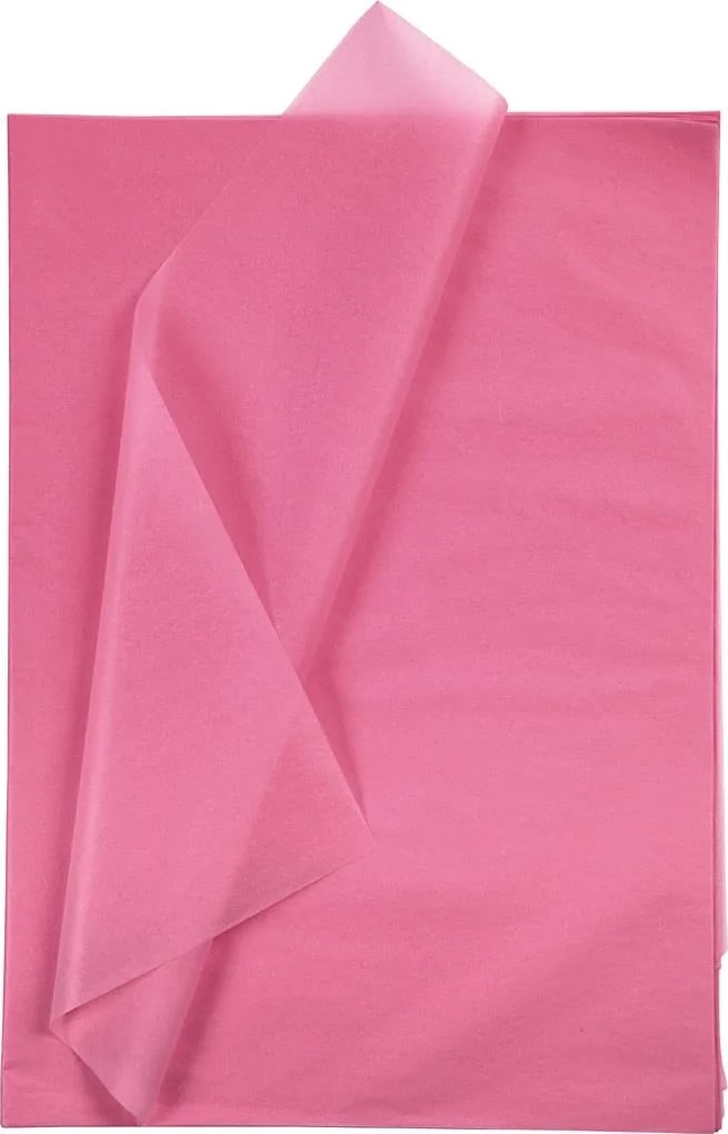 Silkespapper 50x70 cm 14g 25 ark rosa