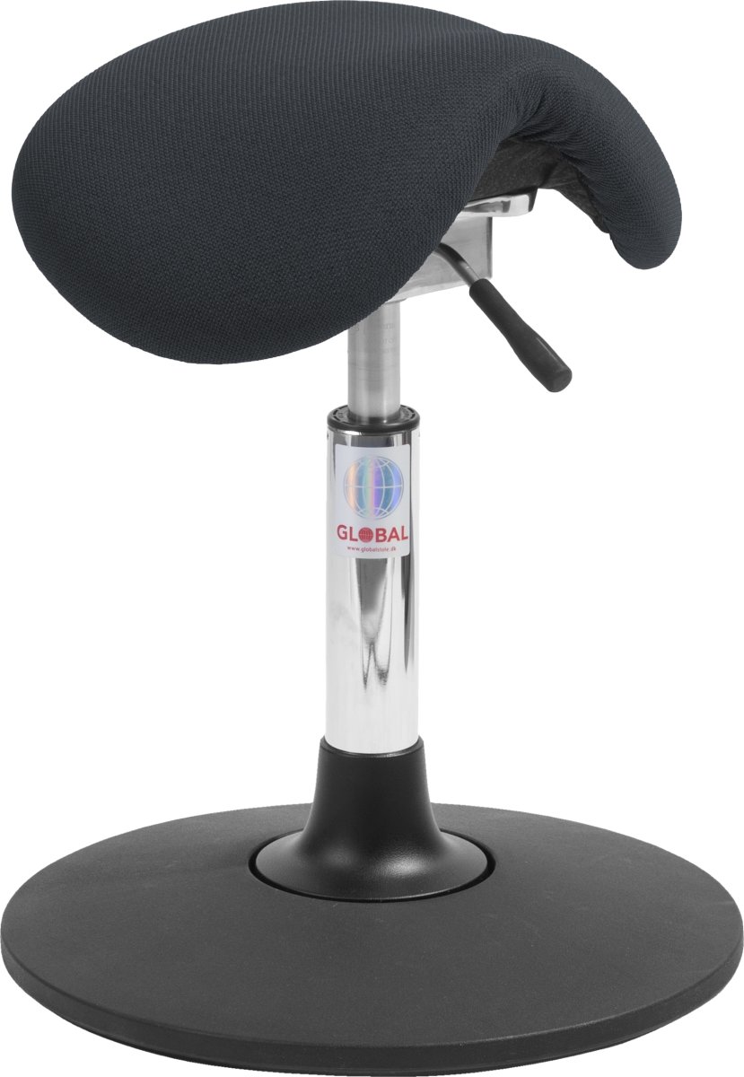 Mini Sadelstol, svart, tyg, 46-59 cm, Sway