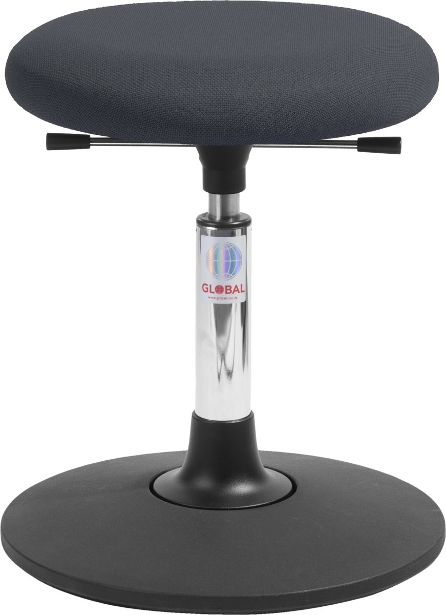 Beta stol, svart, tyg, 43-56 cm, Sway