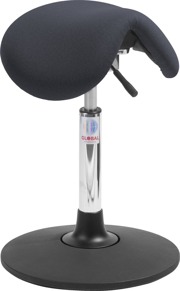 Dalton Sadelstol, Svart, Tyg, 53-72 cm, Sway