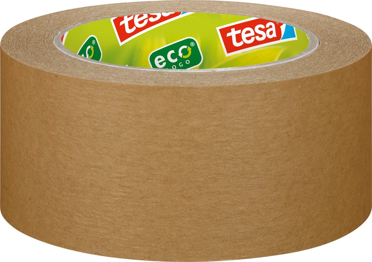 Packtejp tesa ecoLogo, papper, 50mm x 50m