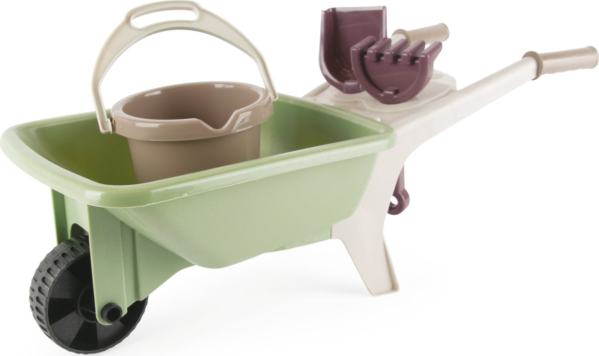 Dantoy Green Garden skottkärra set, 4 delar, L66cm