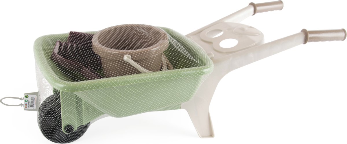Dantoy Green Garden skottkärra set, 4 delar, L66cm