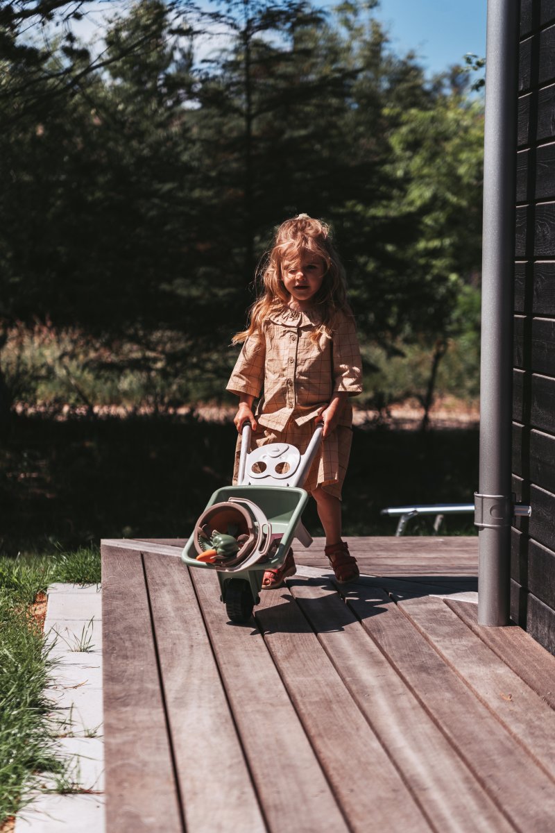 Dantoy Green Garden skottkärra set, 4 delar, L66cm