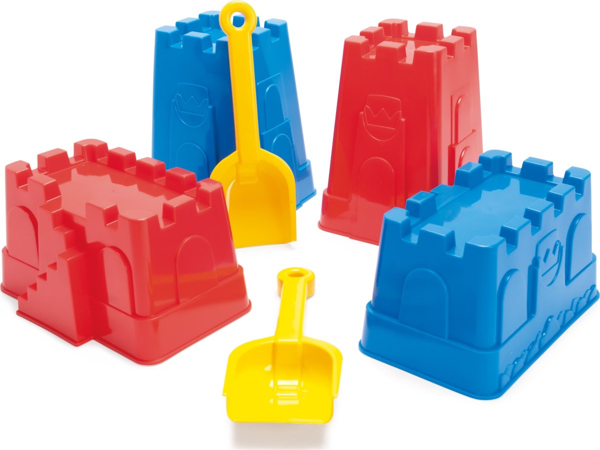 Dantoy Sandslott och spade set, 6 delar