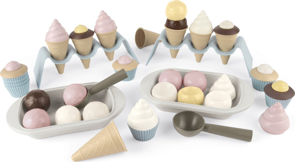 Dantoy BIO cupcake- och glasset, 54 delar