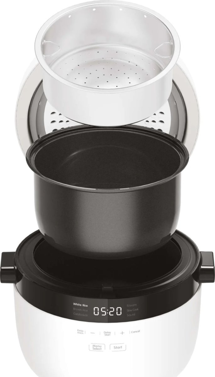 Instant - riskokare & ångkokare 2,8 L, 600 W, vit
