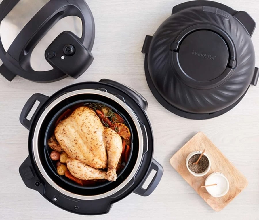 Instant Pot Duo Crisp 8+ 11-i-1 Airfryer, rostfri.