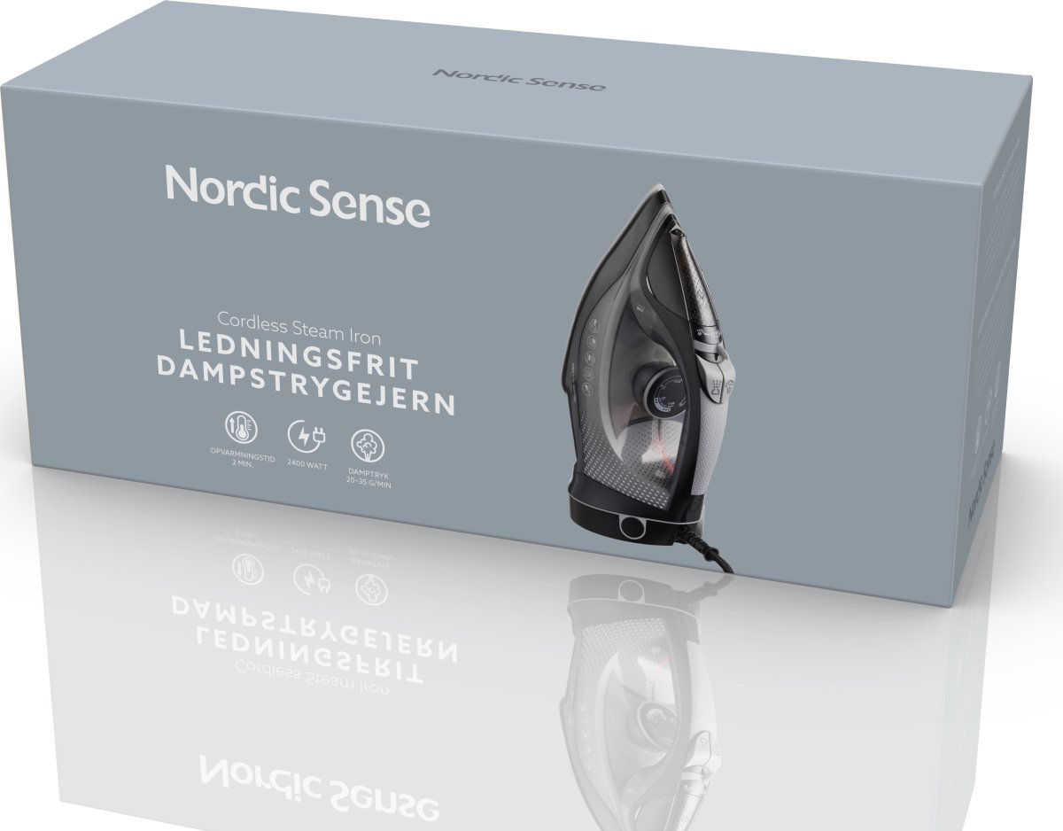 Nordic Sense sladdlöst ångstrykjärn 2400 Watt