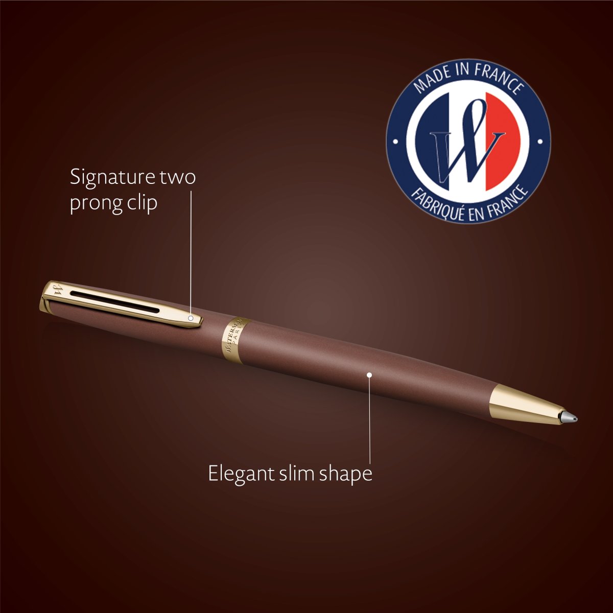 Waterman Hemisphere Koppar Röd Kulspetspenna | M