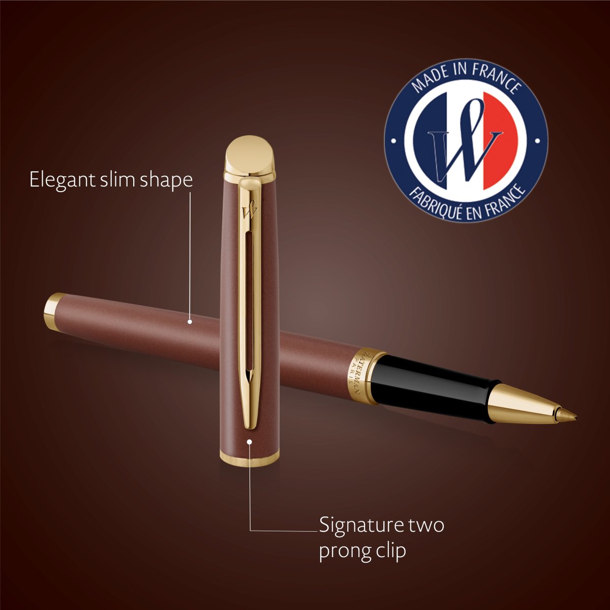 Waterman Hemisphere Copper Red Rollerball | F