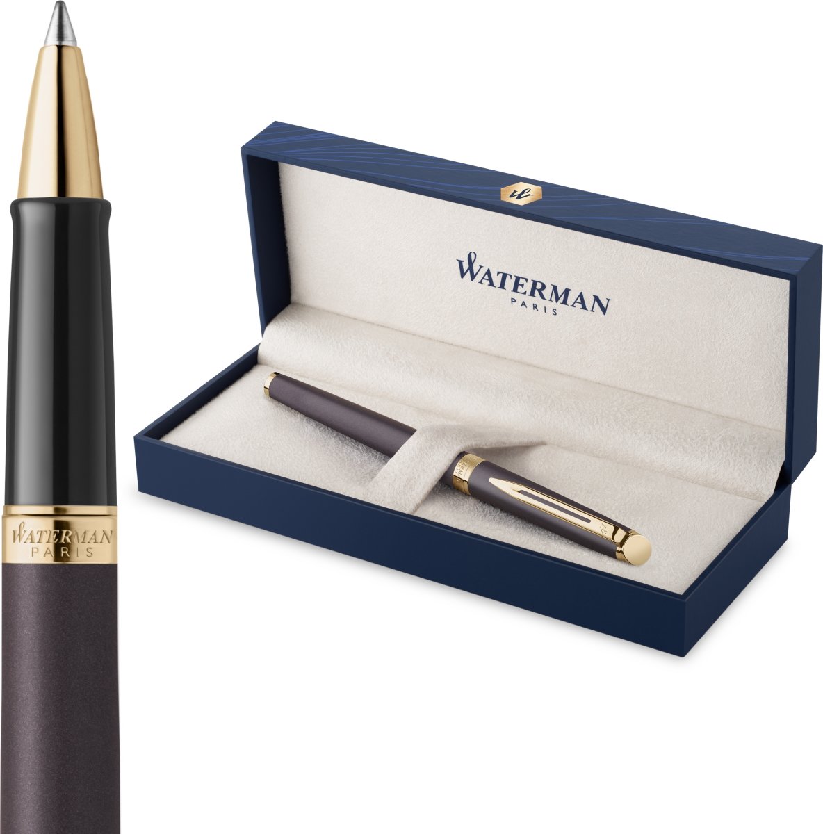 Waterman Hemisphere Lava Black Rollerball | F