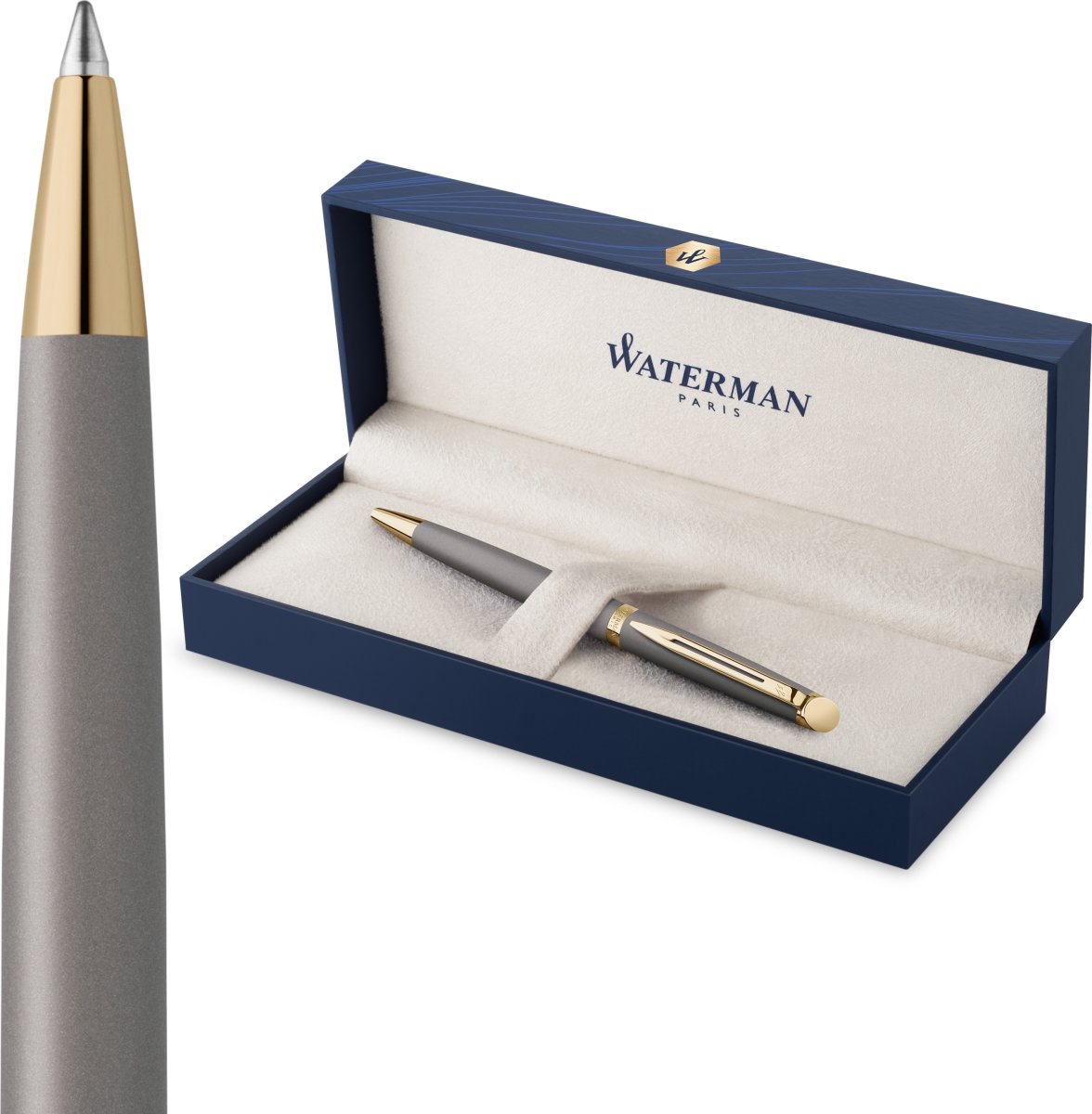 Waterman Hemisphere Stengrå kulspetspenna | M