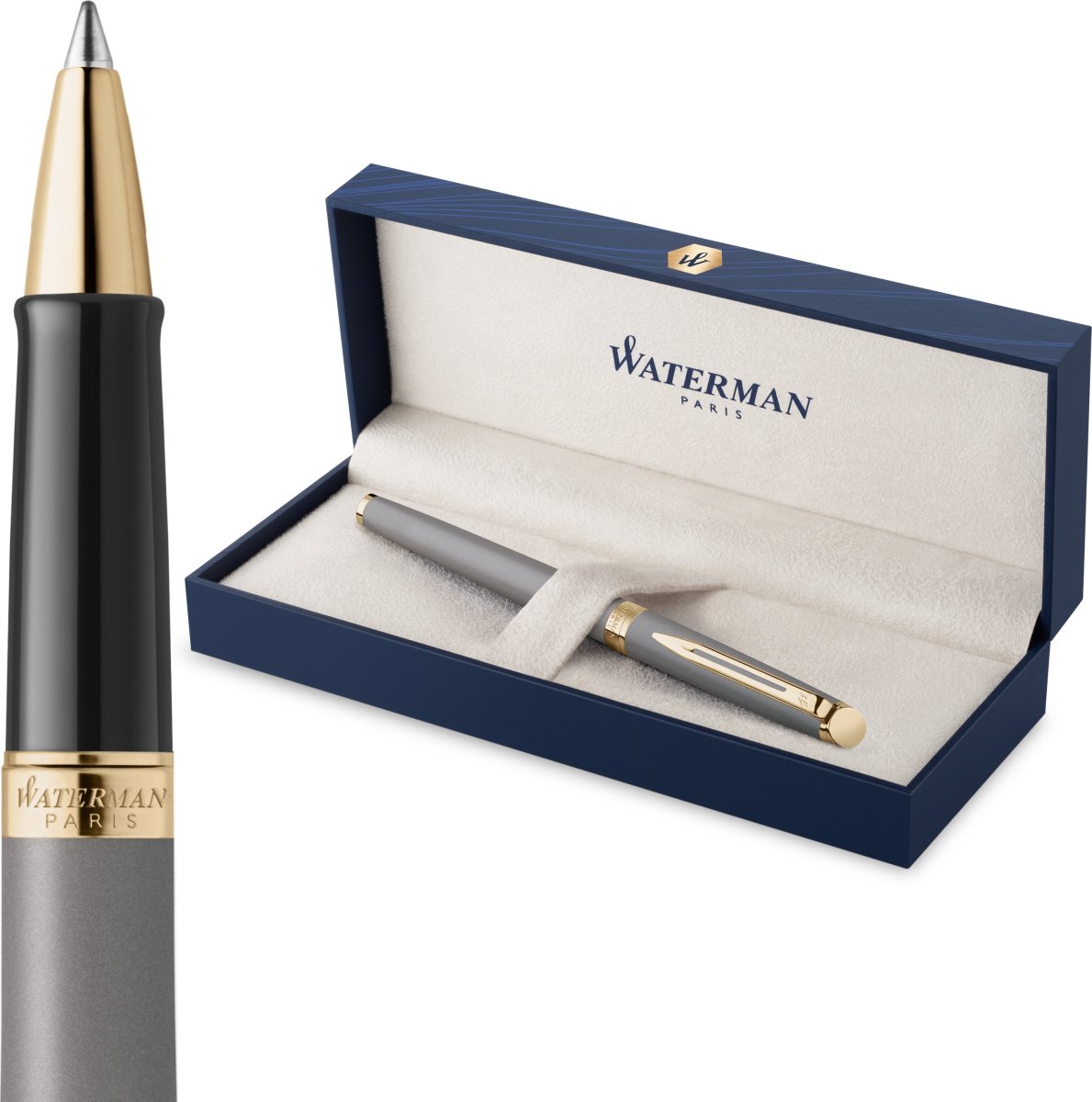 Waterman Hemisphere Stone Grey Rollerball | F