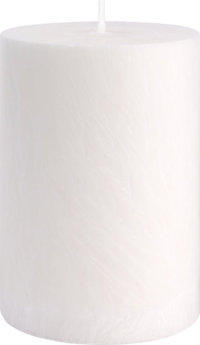 Blockljus, Shea-stearin, 6,7x10 cm, Vit