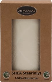 Blockljus, Shea-stearin, 6,7x10 cm, Vit