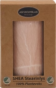 Blockljus, Shea-stearin, 6,7x10 cm, Rosa