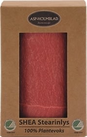 Blockljus, Shea-stearin, 6,7x10 cm, Röd