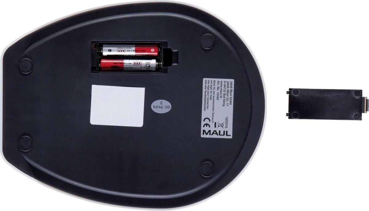 Maul 1646002 brevvåg 5 kg, batteridriven, vit