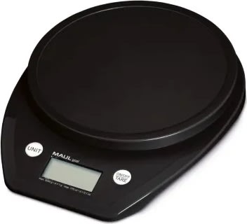 Maul 1646090 elektronisk köksvåg, 5 kg, svart