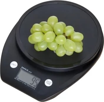 Maul 1646090 elektronisk köksvåg, 5 kg, svart