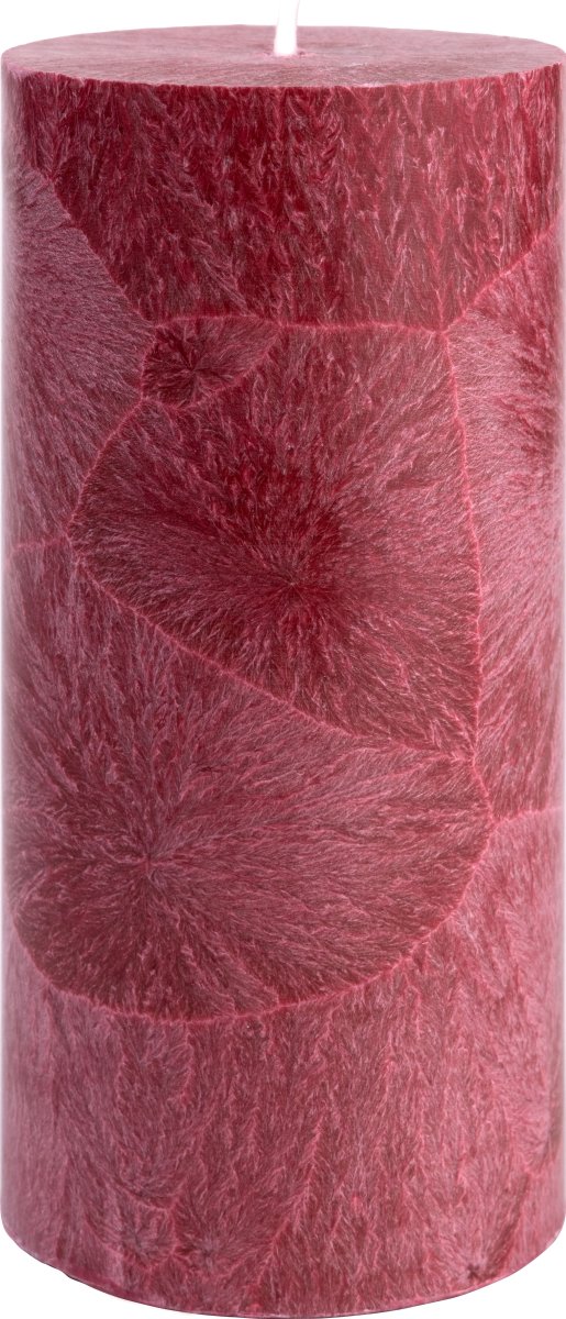 Blockljus, Shea-stearin, 6,7x15 cm, Röd