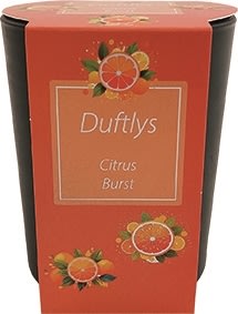 Doftljus i glasljusstake, 7,4x8,6 cm, Citrus Burst