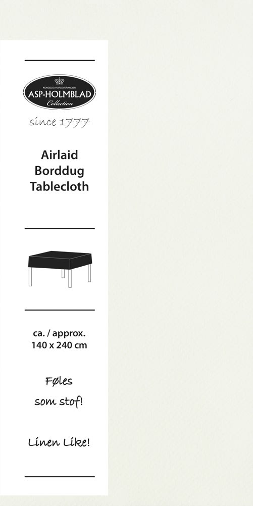 Bordsduk, Airlaid, 140x240 cm, Vit